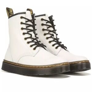 Dr. Martens Zavala Combat Boot Women’s Size 7 White New